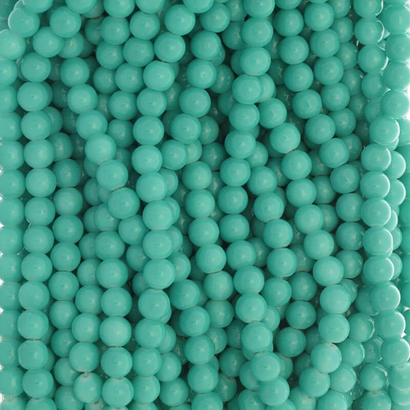 8mm Milky turquoise beads / for bracelets / 104 pieces SZTP0840