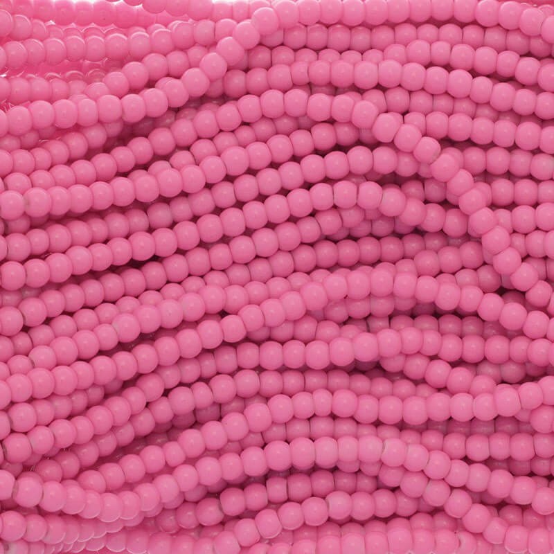 Milky beads / glass 6mm pink 160 pieces SZTP00611