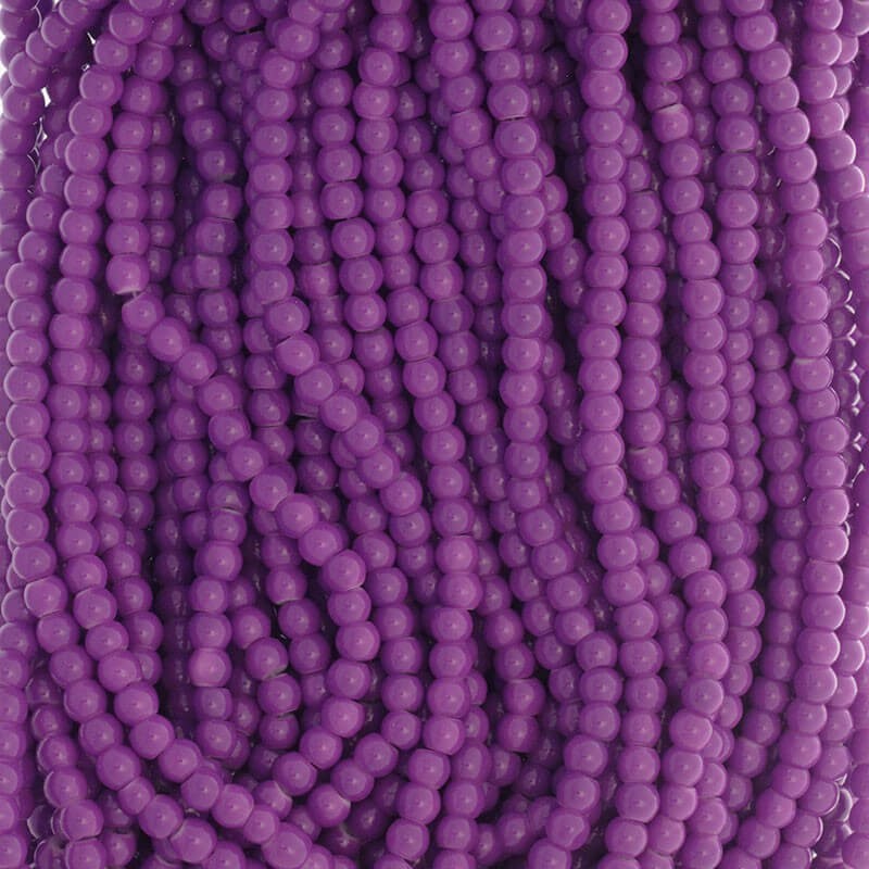 Milky beads / glass 6mm purple 160 pieces SZTP00615