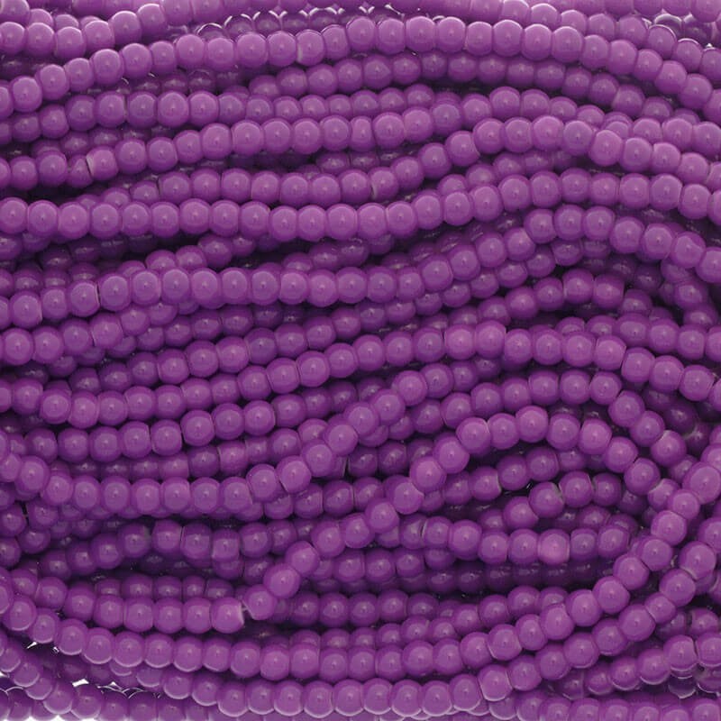 Milky beads / glass 6mm purple 160 pieces SZTP00615