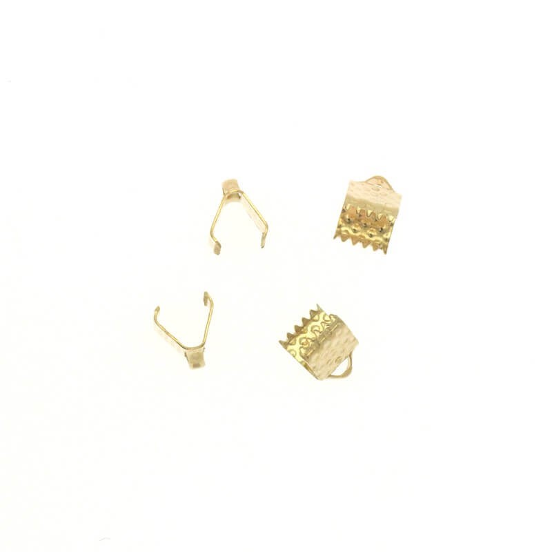 Gold crocodile clips 8x6x5mm 20 pieces LAPZKG06