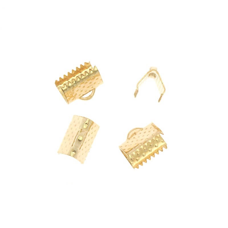 Gold crocodile clips 10x8x3mm 20pcs LAPZKG10