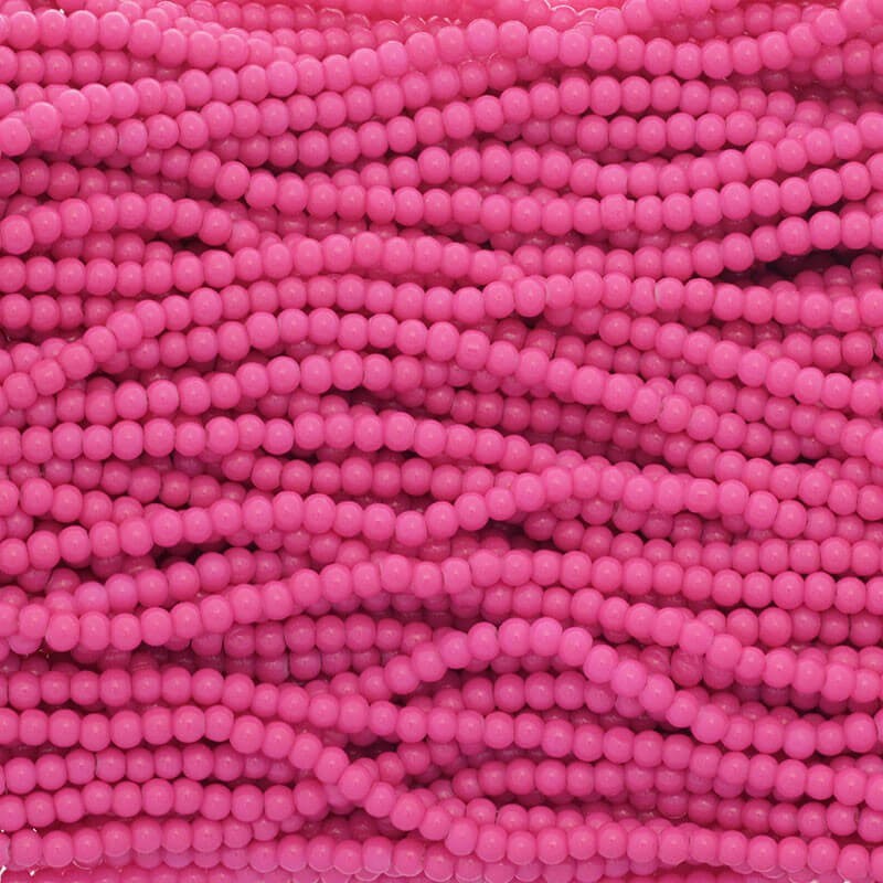 Milky / glass beads 4mm intense pink 210 pieces SZTP00412