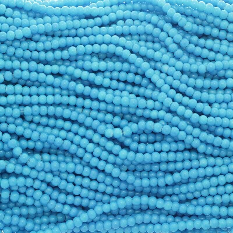 Milky / glass beads 4mm intense blue 210 pieces SZTP00417