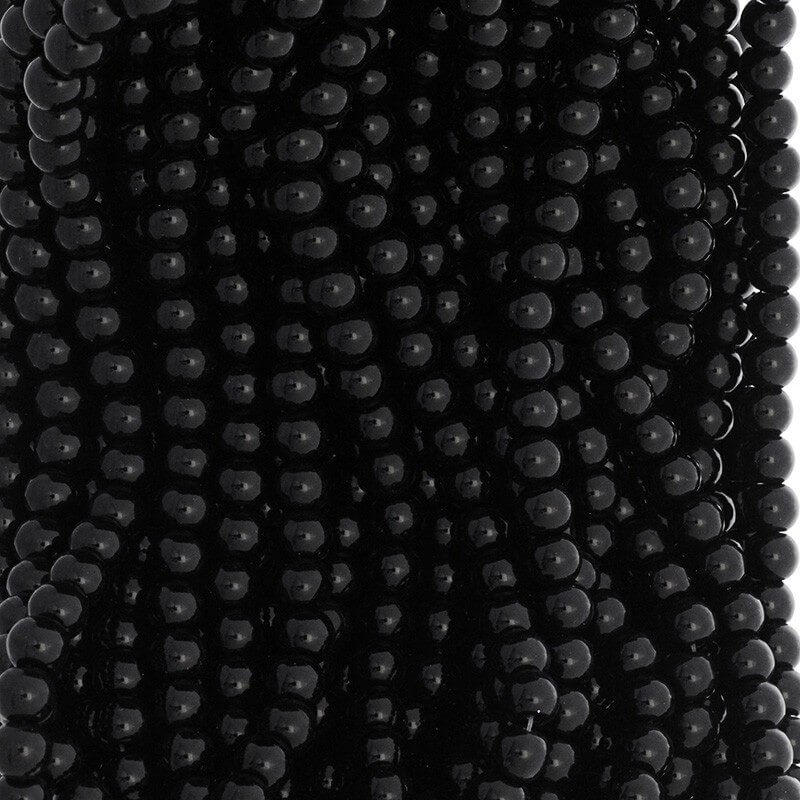 Perfect beads 8mm beads 100 pieces black SZPF08BL