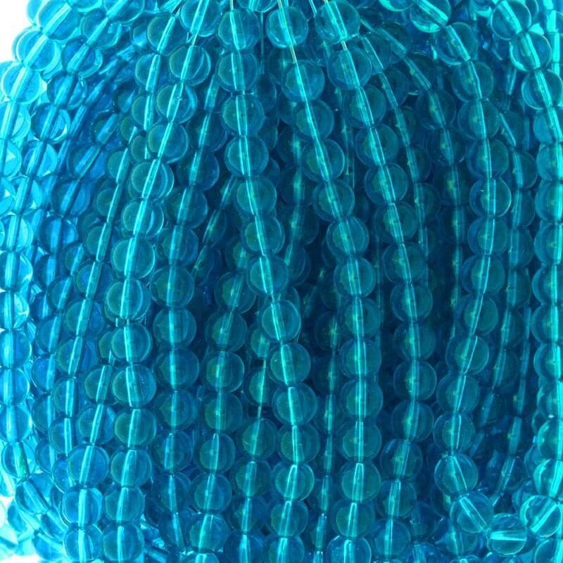 Perfect beads 8mm beads 108 pieces light blue SZPF0814