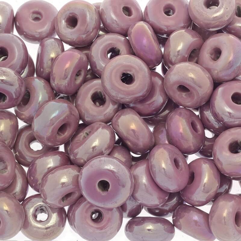 Ceramic beads / opony 22mm violet 1pc COP22F12DA