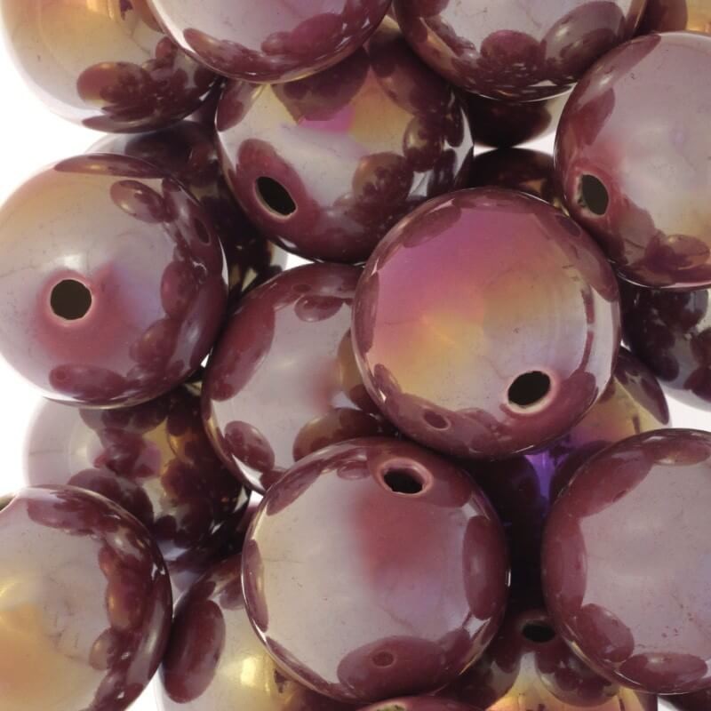 Ceramic beads hollow blueberry sorbet 35mm 1pc CKU35F19DA