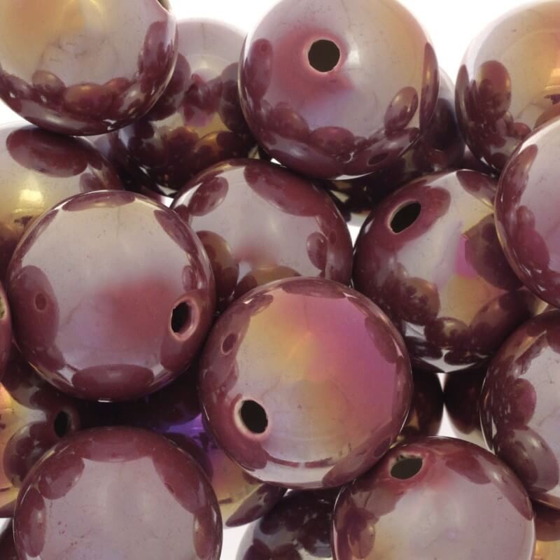 Ceramic beads hollow blueberry sorbet 35mm 1pc CKU35F19DA