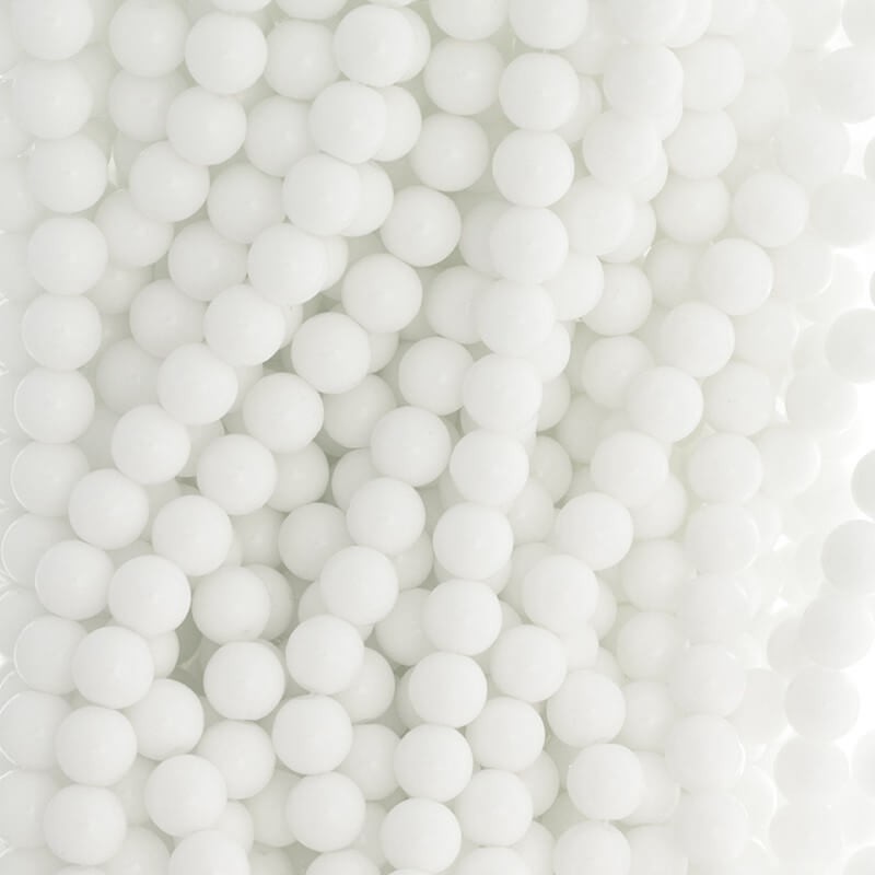Perfect beads 10mm beads 82 pieces white SZPF1030