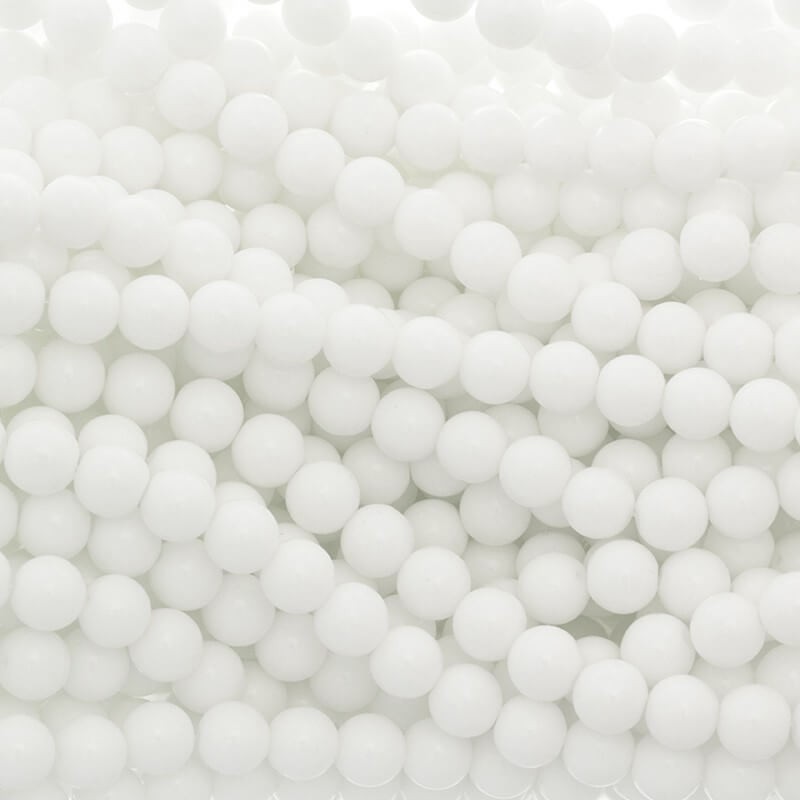 Perfect beads 10mm beads 82 pieces white SZPF1030
