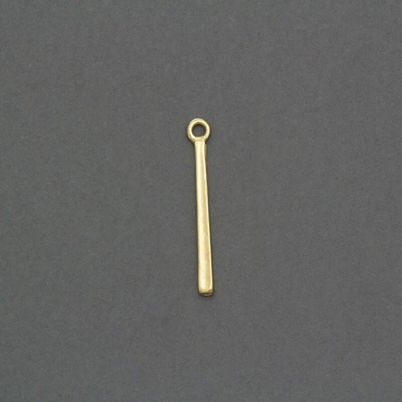 Pendants for bracelets 28x2mm golden sticks 4pcs AKG329