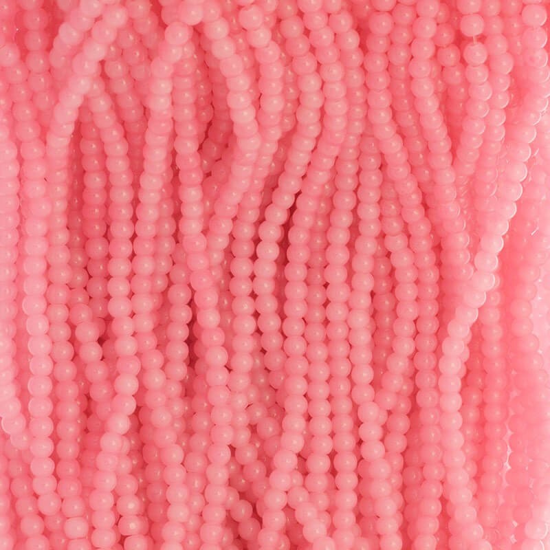 Koraliki Pastels / szklane 4mm flamingo 205 sztuk SZPS0404