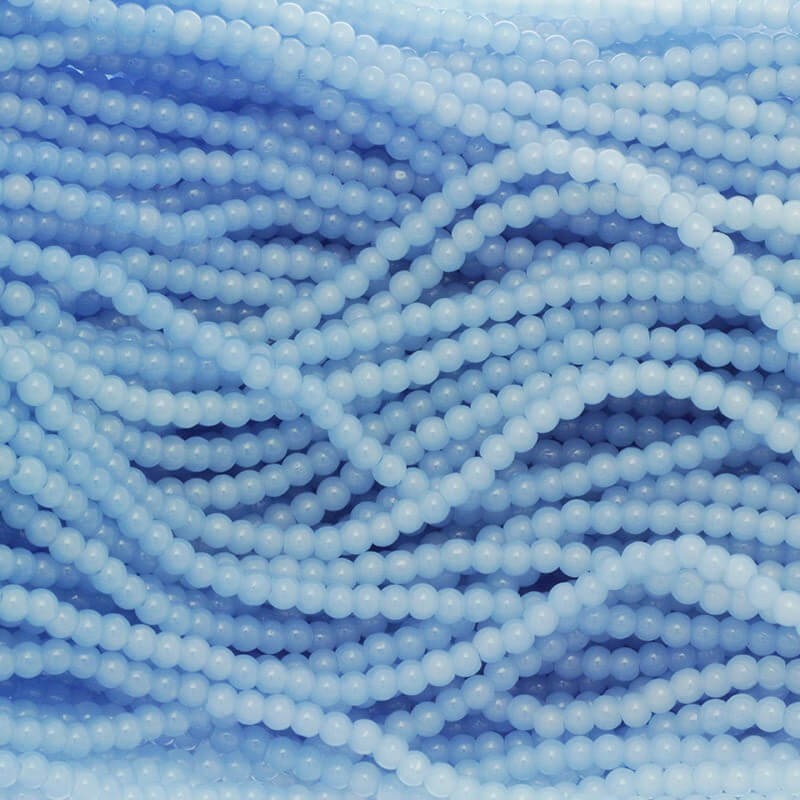 Pastels / glass beads 4mm blue 205 pieces SZPS0407