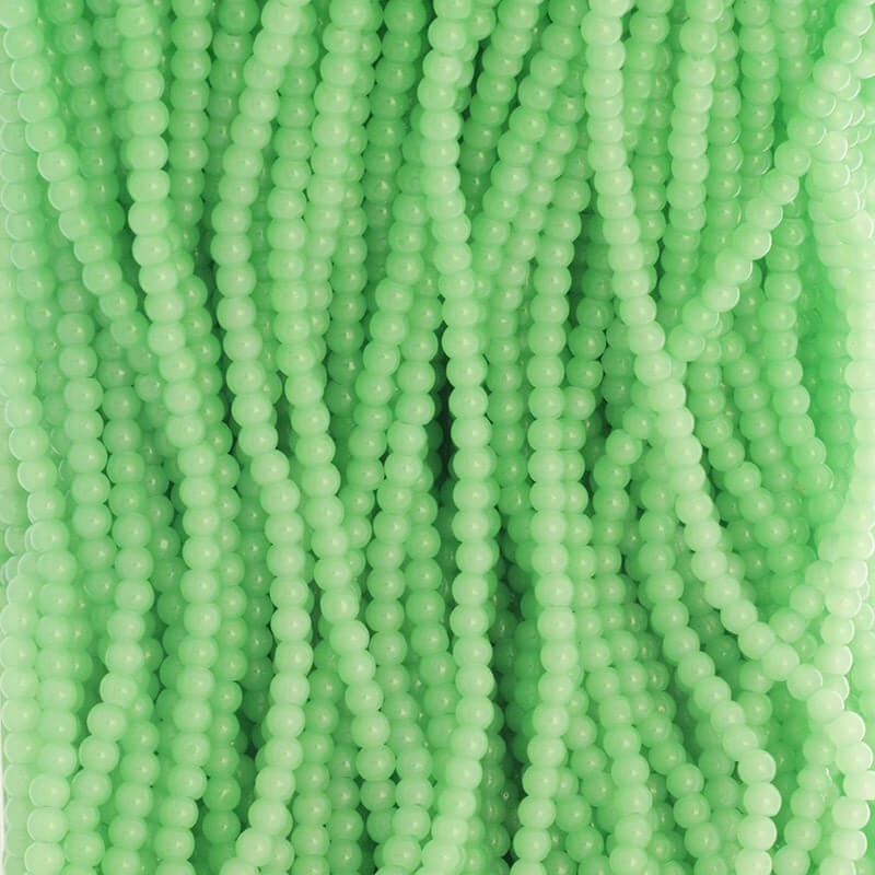 Pastels / glass beads 4mm green 205 pieces SZPS0411