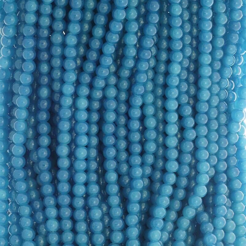 Pastels / glass beads 6mm sea green 140 pieces SZPS0609