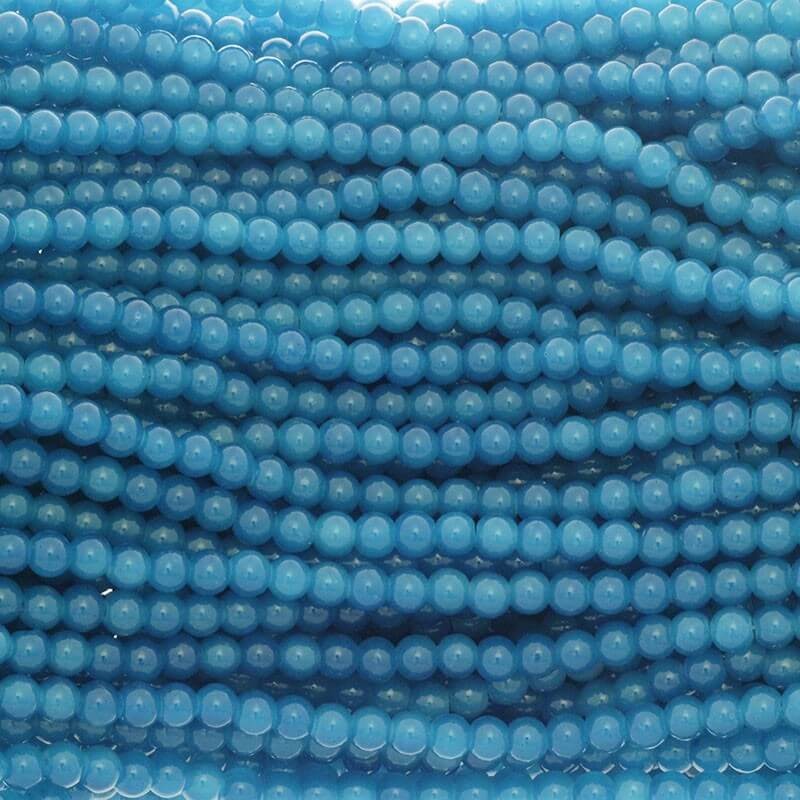 Pastels / glass beads 6mm sea green 140 pieces SZPS0609