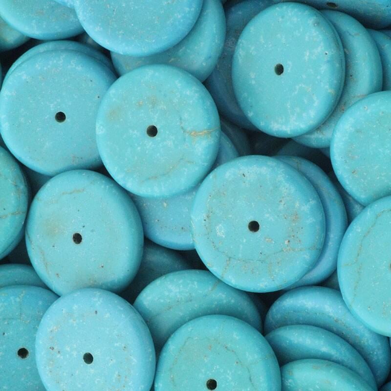 Turquoise howlite beads / spacers 19x4mm 10pcs HOTUPRZE8
