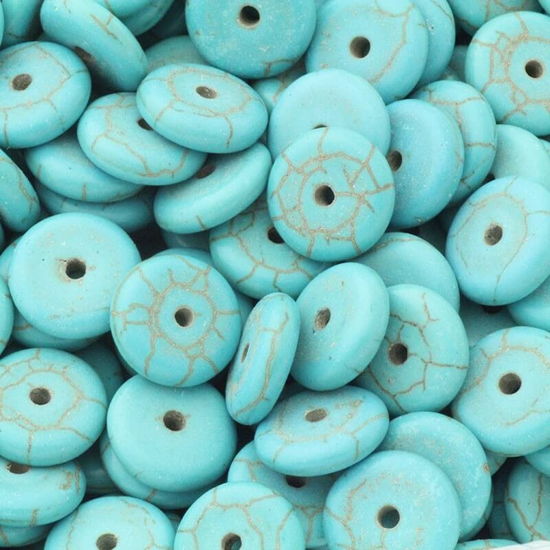Turquoise howlite beads / spacers 10x3mm 120pcs HOTUPRZE07