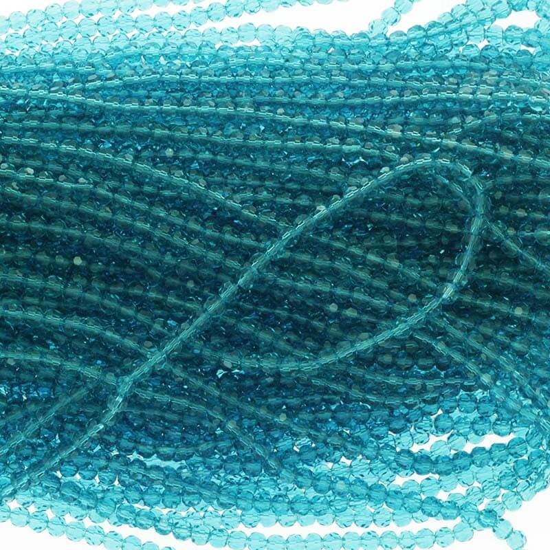 Crystal beads 4mm turquoise 96pcs SZKRKU04017
