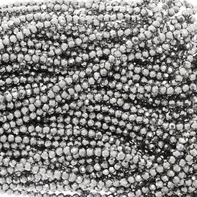 Crystal beads 4mm platinum beads 96pcs SZKRKU04054