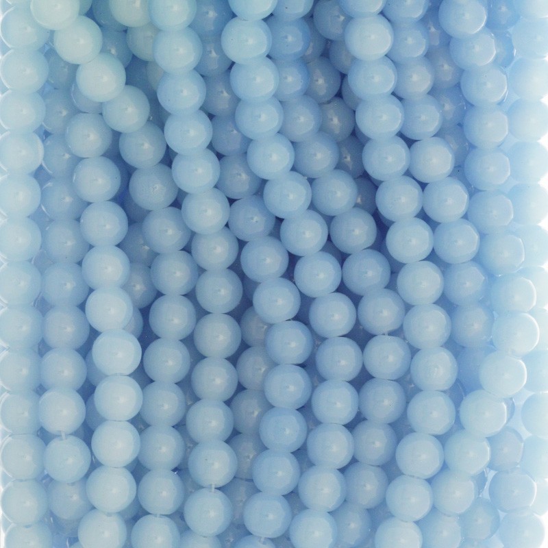 Pastels / glass beads 10mm blue 84 pieces SZPS1006