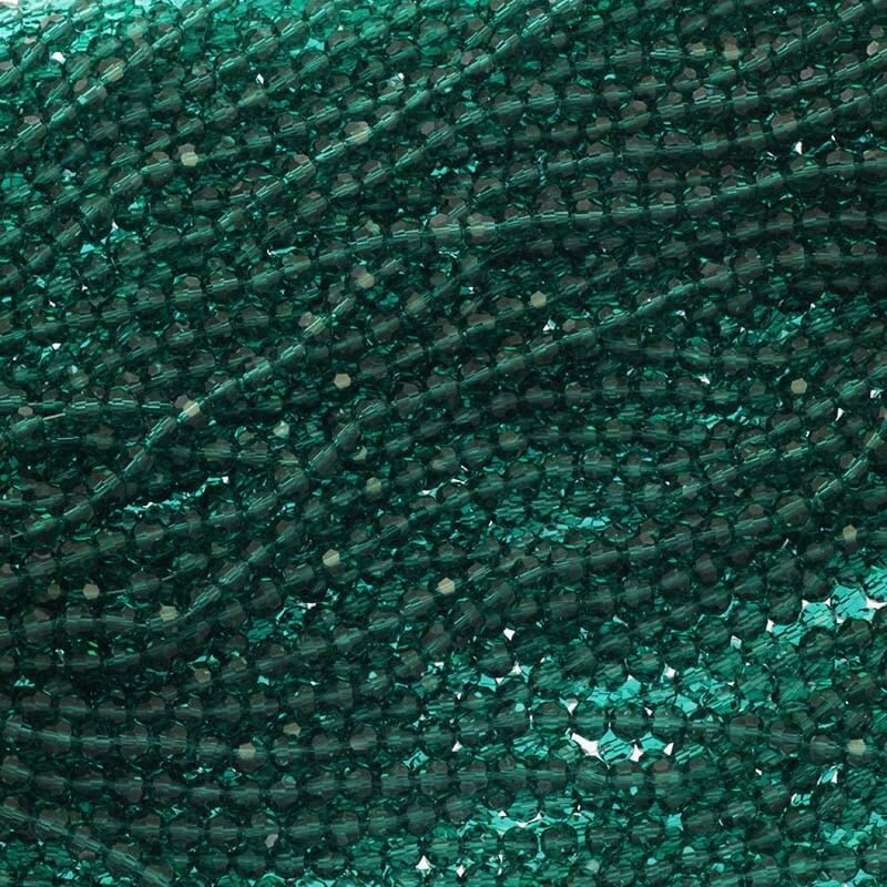 Koraliki kryształki kulki 6mm zielone 100szt  SZKRKU06018