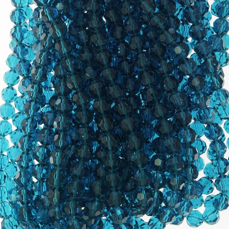 Crystal beads 10mm turquoise 70pcs SZKRKU10017