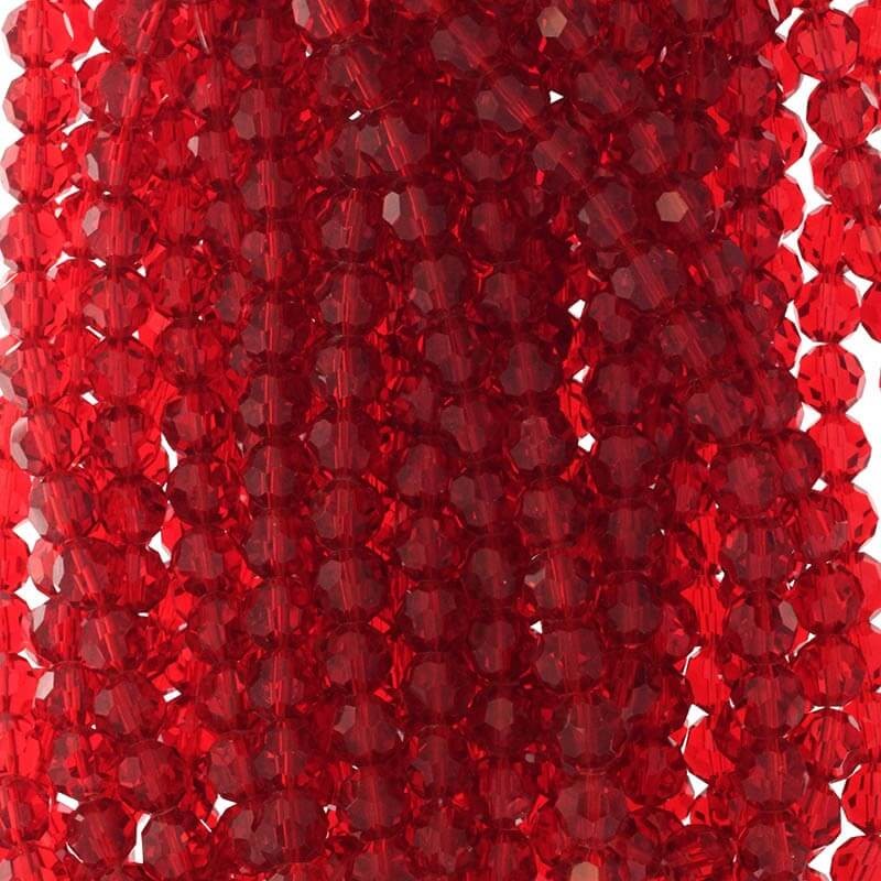 Crystal beads 10mm red 70pcs SZKRKU10020