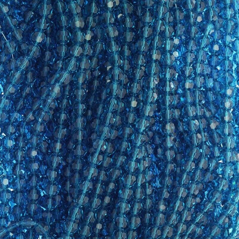 Crystal beads 8mm turquoise 72pcs SZKRKU08017