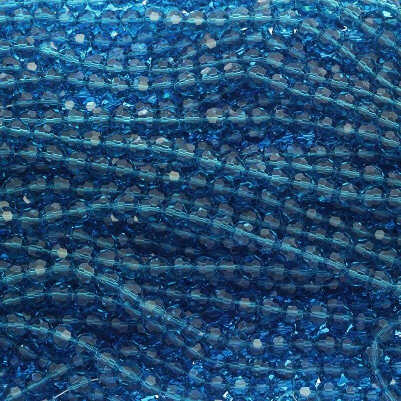 Crystal beads 8mm turquoise 72pcs SZKRKU08017