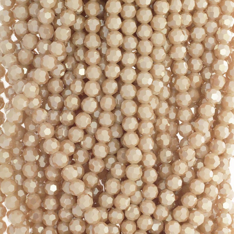 Crystal beads 8mm pearl nude 72pcs SZKRKU08061