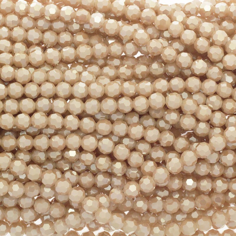 Crystal beads 8mm pearl nude 72pcs SZKRKU08061
