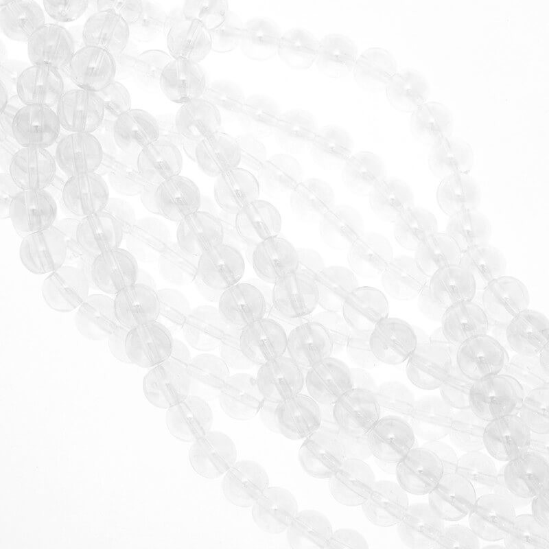 Rainbow beads 10mm white transparent AB 82pcs SZRB1001