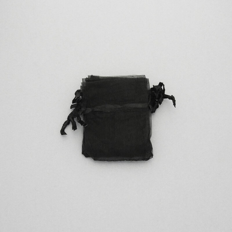 Organza bags black 5 x 7 cm 4pcs ORG5CZ1