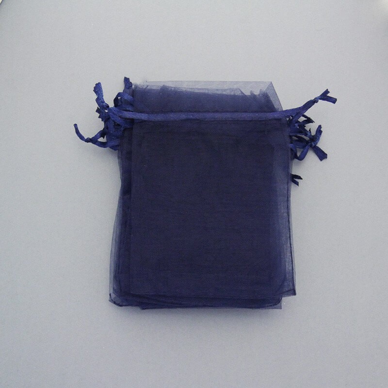Organza bags navy blue 12x9 cm 2pcs ORG1218