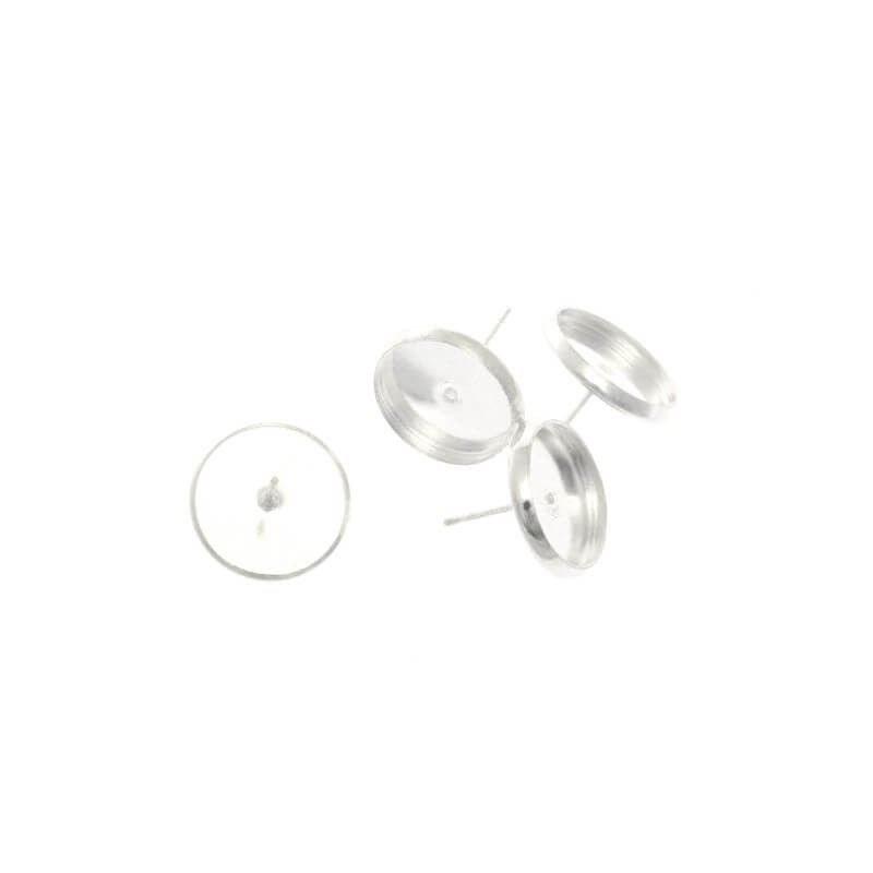 Base of pins for silver cabochon 15x12mm 2pcs OKSZ12SI