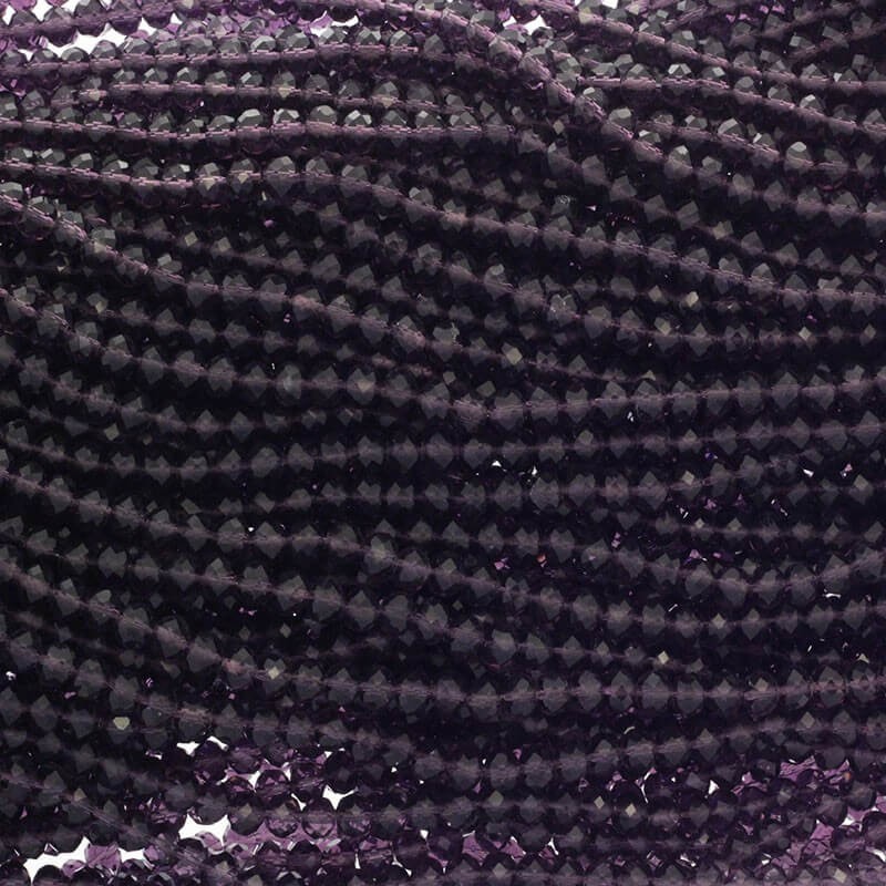 Beads / beads crystals / violet / 6x4mm 100pcs SZKROP06014