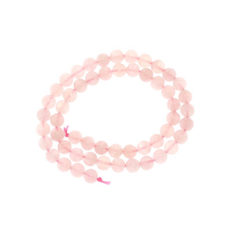 Milky quartz beads Madagascar pink 8mm beads 55pcs / rope KAKWRM08
