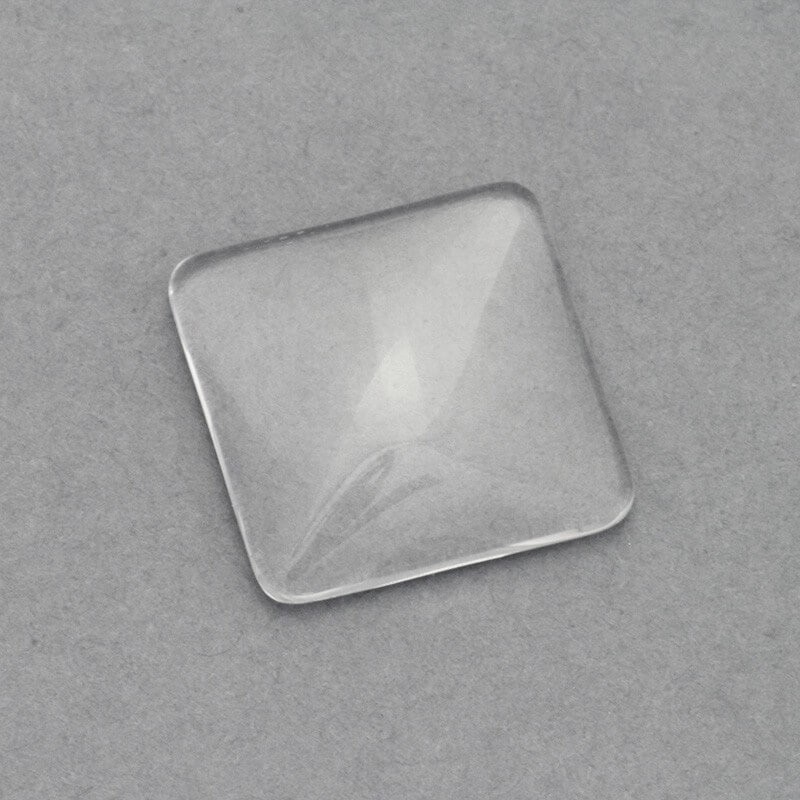 Square glass cabochons 16mm 1pc KBSZKW16