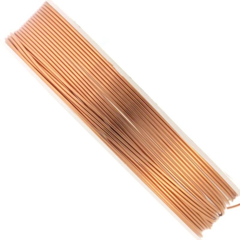 Undyed copper jewelry wire LUX 0.6mm 4.6 [m] (spool) DR06MX