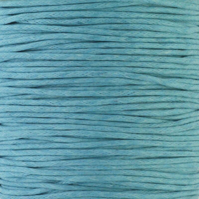 Sznurek bawełniany woskowany 25m (szpula) niebieski 1mm PWZWR1010