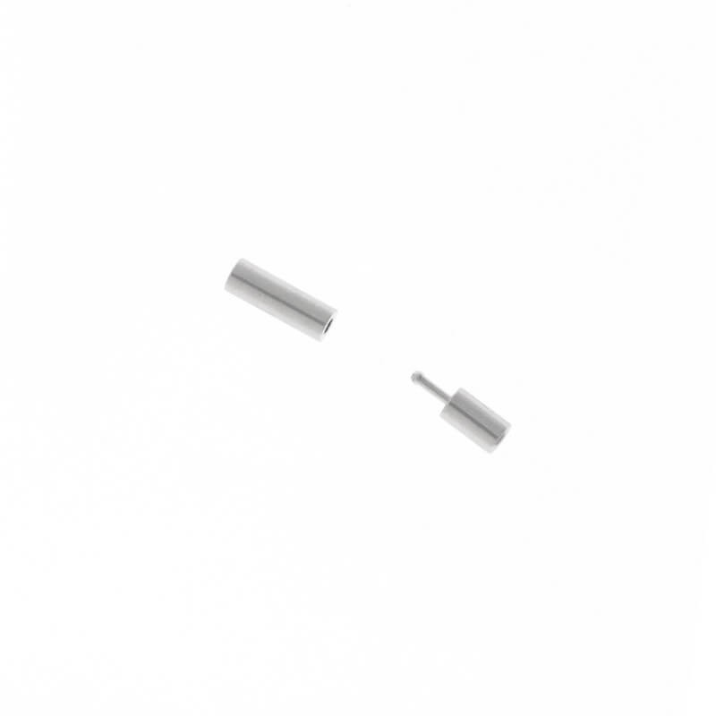 Fasteners for sticking with a pin on a strap 2mm platinum 1 pc ZAPSZ01PL