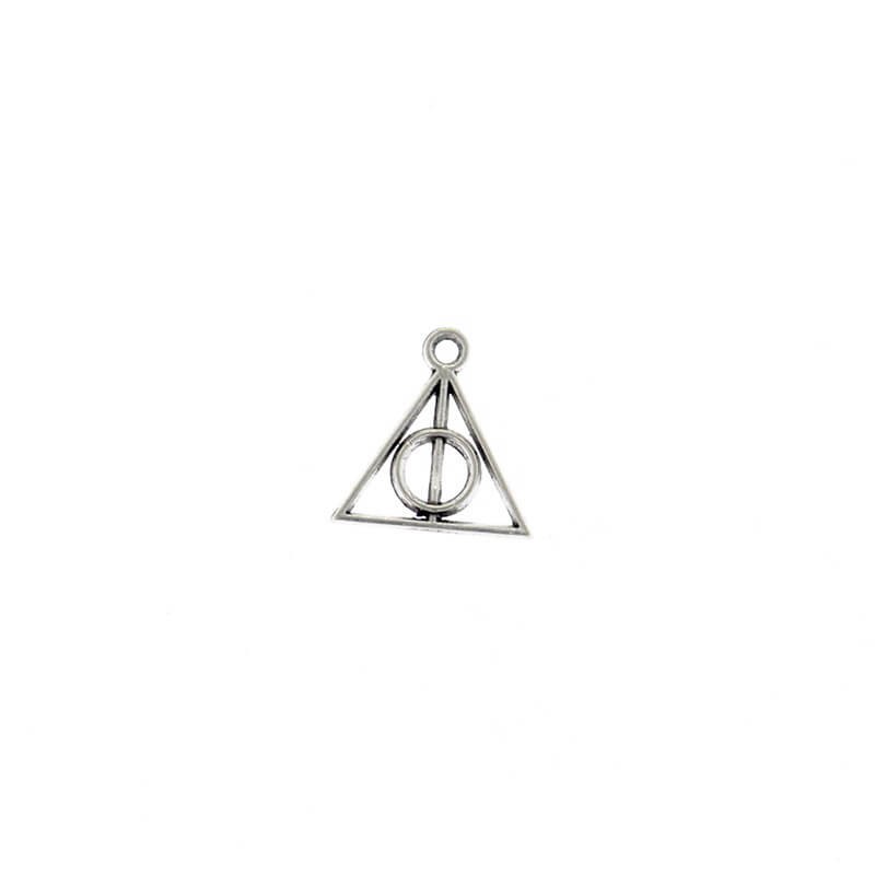 Deathly Hallows (Harry Potter) mini charms for bracelets 5pcs antique silver 13mm AAT282