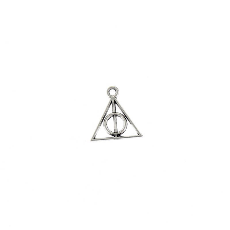 Deathly Hallows (Harry Potter) mini charms for bracelets 5pcs antique silver 13mm AAT282