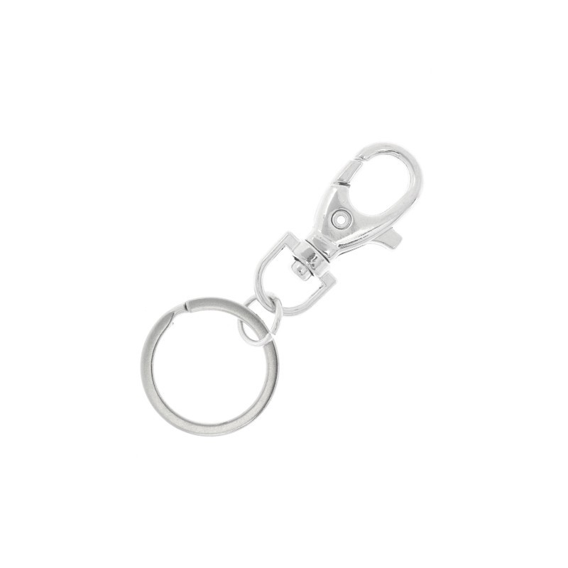 Rings for a pendant with a carabiner platinum 25x66mm ZAPBRK37