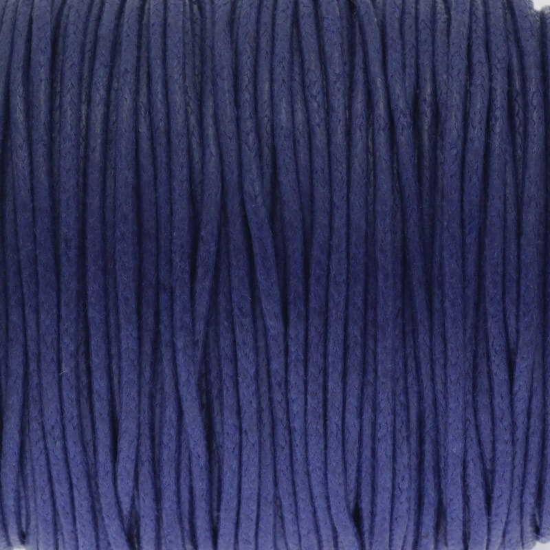 Sznurek bawełniany woskowany 25m (szpula) kobaltowy 1.5mm PWZWR1510