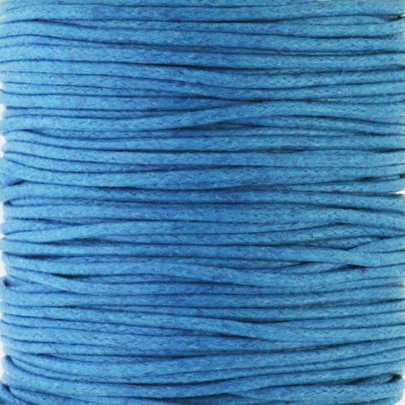 Sznurek bawełniany woskowany 25m (szpula) królewski błękit 1.5mm PWZWR1511