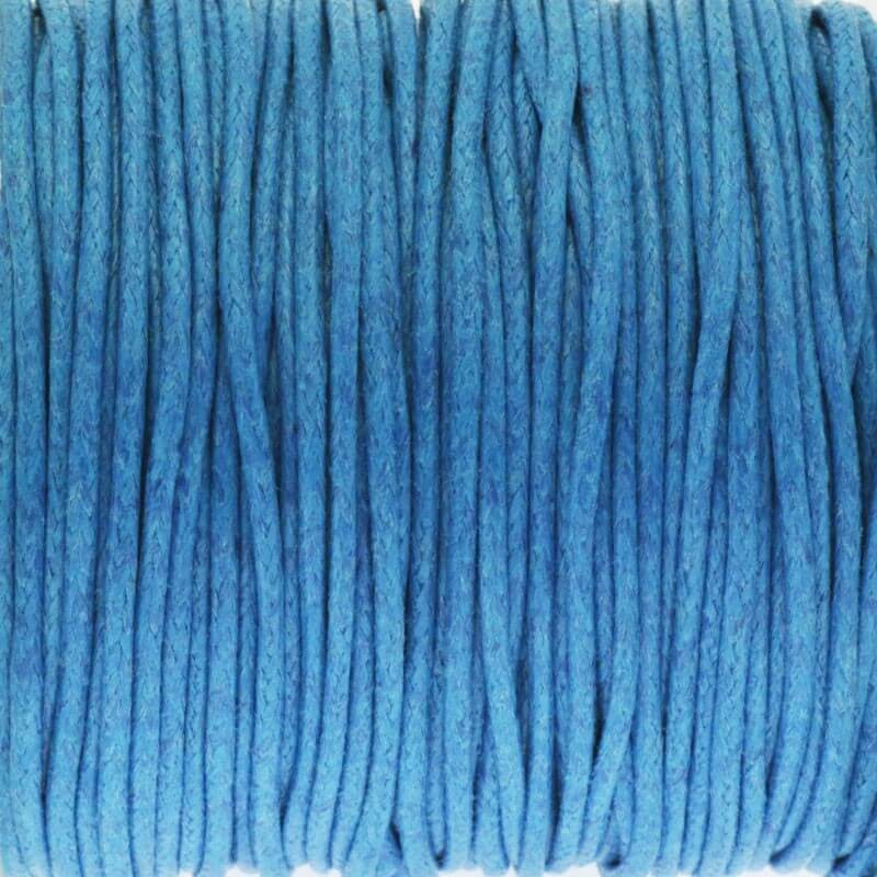Waxed cotton cord 25m (spool) royal blue 1.5mm PWZWR1511