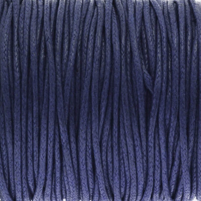 Waxed cotton cord 25m (spool) navy blue 1.5mm PWZWR1512
